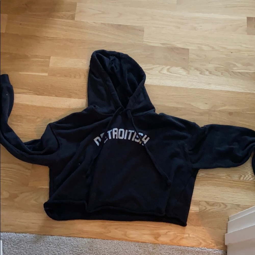 Detroitish crop hoodie